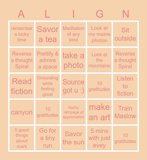 Get into the Vortex Babey Bingo Card