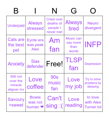 Lu a.k.a. gandma Bingo Card