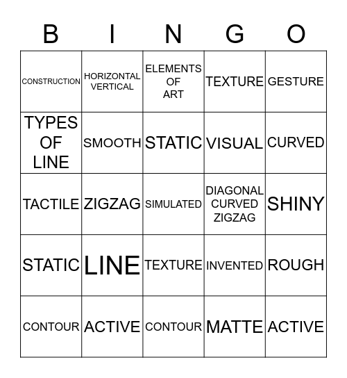 ART BINGO Card