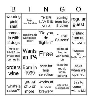 FAIR ISLE GUEST BING0 Bingo Card