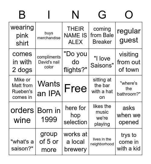 FAIR ISLE GUEST BING0 Bingo Card