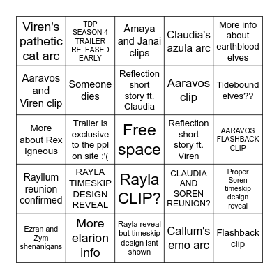 Tdp panel on oct 8 Bingo Card