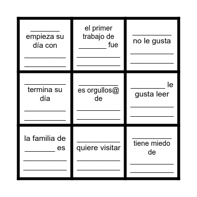 !Loteria! Bingo Card