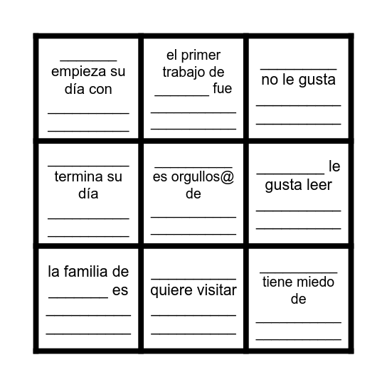 !Loteria! Bingo Card