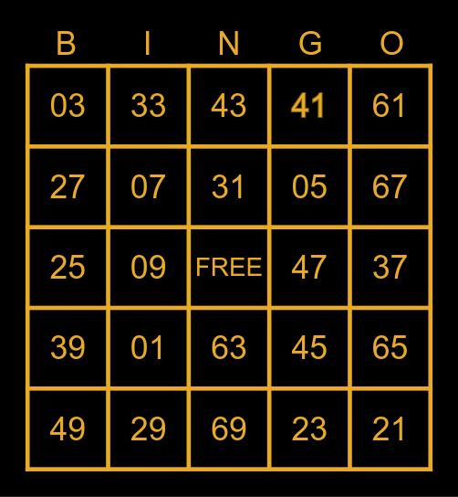 ✮ BINGO BLACKOUT ✮ Bingo Card