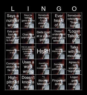 Ligan Bigan Bingo Card