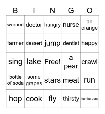 FUN FRIDAY! Bingo Card