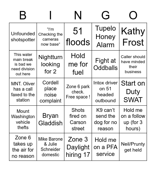 CHANNEL 2 BINGO Card