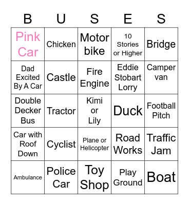Holiday Bingo Card