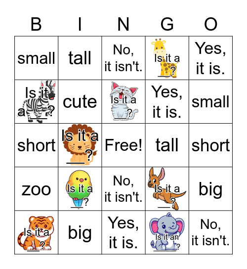 DK G3L8 Bingo Card