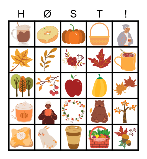 Høstbingo Card