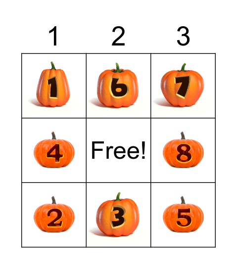 Halloween Bingo Card