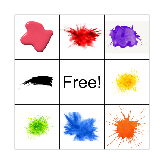 Color Bingo Card