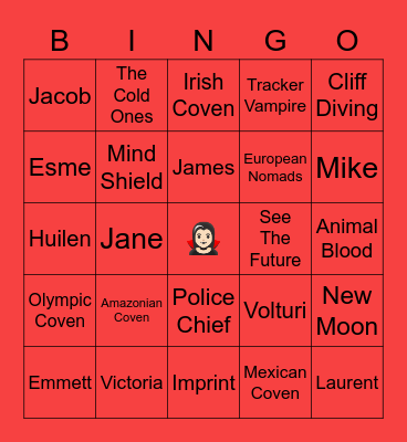 Twilight Bingo Card