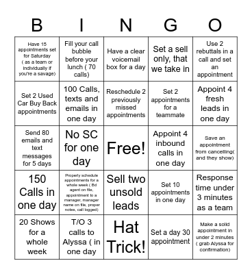 BDC Bingo Card