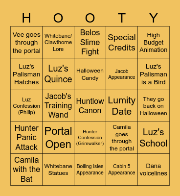 'Thanks to Them' Bingo Card Bingo Card