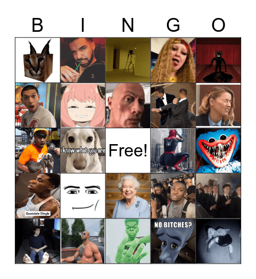 Memes Bingo Card