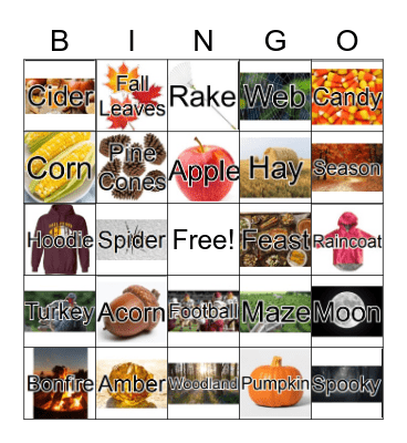 Fall Bingo Card