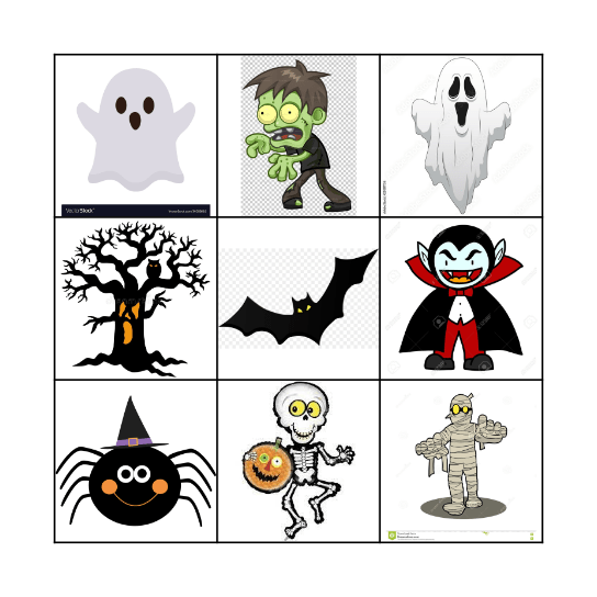 Halloween bingo Card