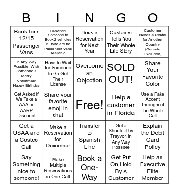 Enterprise BINGO! Bingo Card