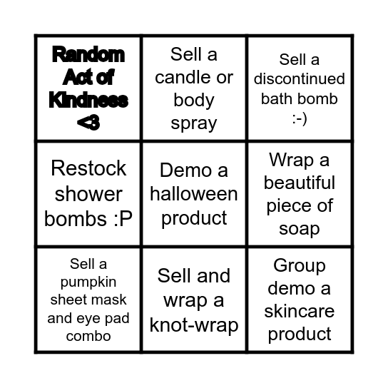 BINGO! Bingo Card