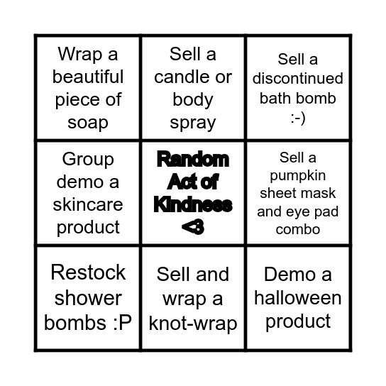 BINGO! Bingo Card