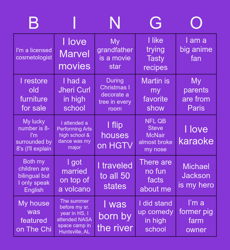 Guess the Supervisor Bingo Card