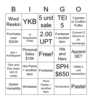 Thanksgiving BINGO! Bingo Card