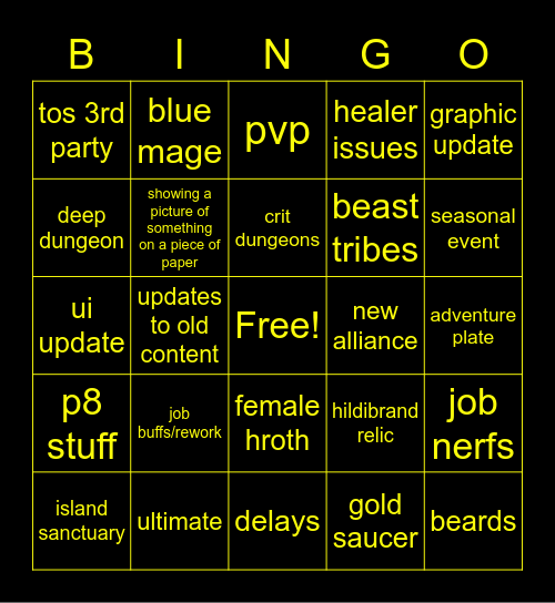 Live Letter Bingo Card