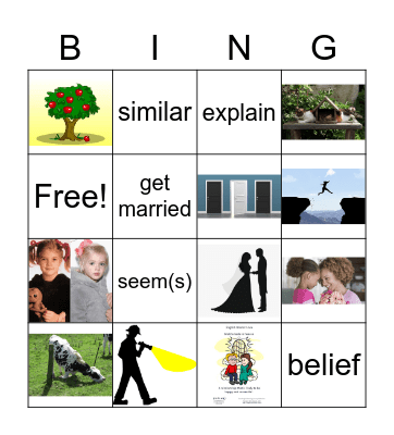 Idiom Review Bingo Card