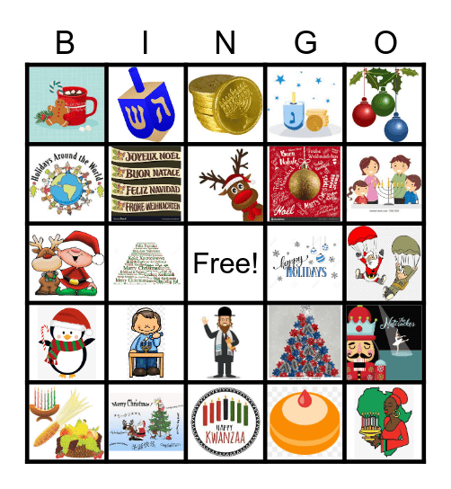 Holiday Bingo Card