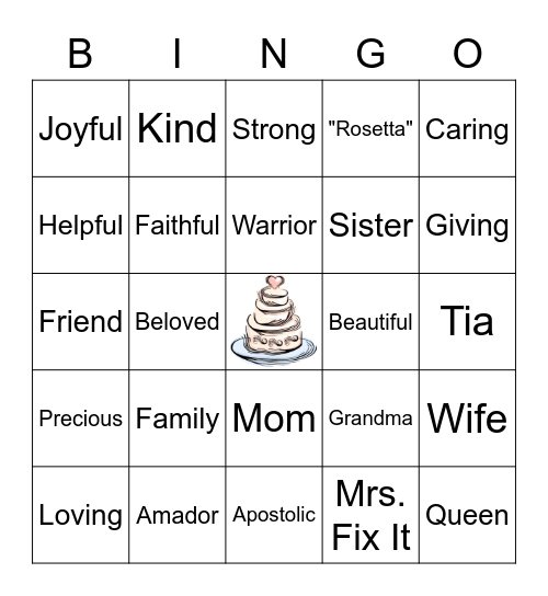 Celebrating The "Bride To Be"! Bingo Card