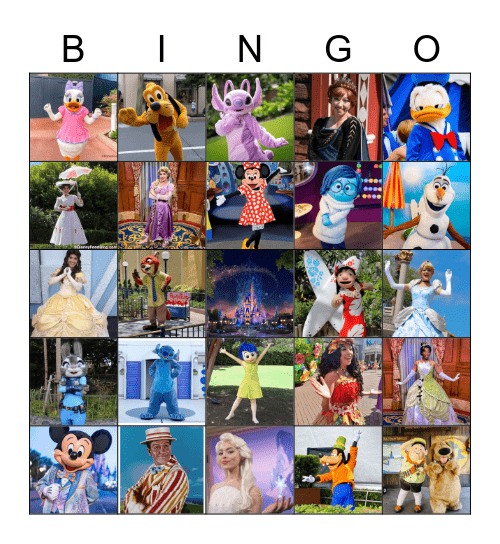 ･✧ ﾟ･✧ ~ ᴅɪꜱɴᴇʏ ʙɪɴɢᴏ ~ ✧･ﾟ ✧･ Bingo Card