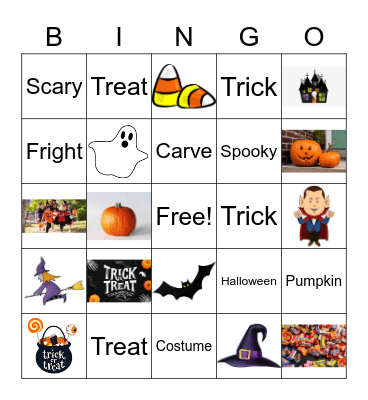 Halloween Bingo Card