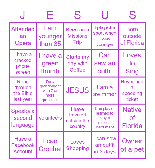 WOM Women's Conference 2022 Bingo Card