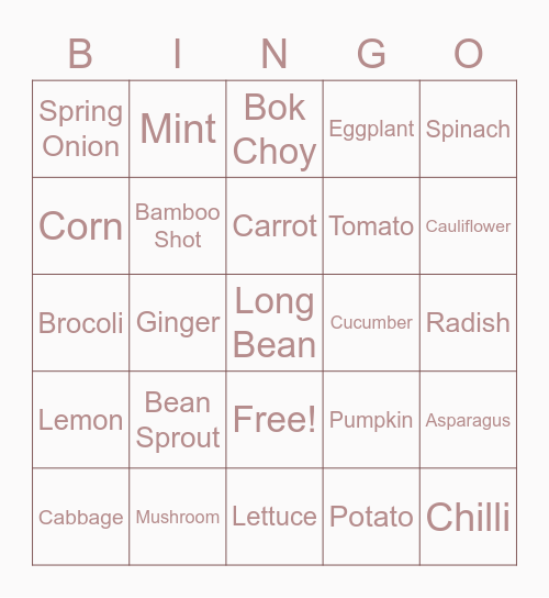 RElNAOIVE Bingo Card