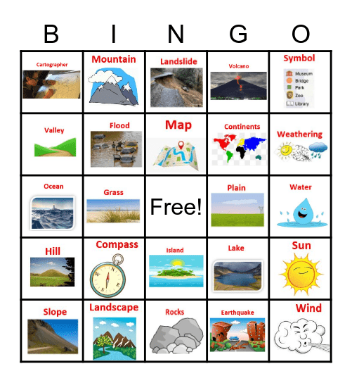 Science / Grade 2 Bingo Card