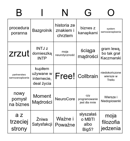 Karlos - bingo Card