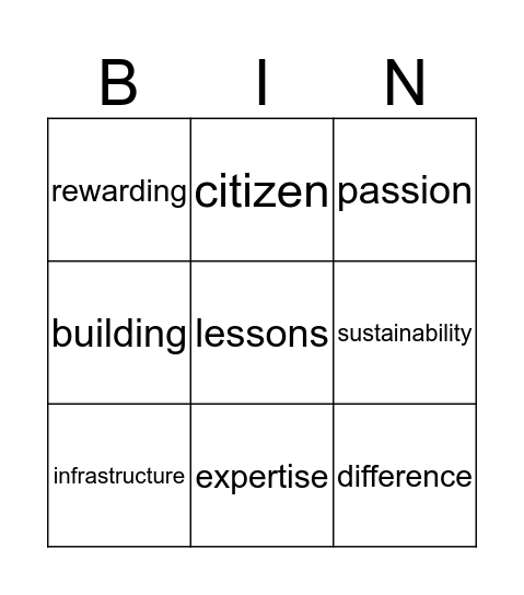 Government & Public Sector Bingo Card