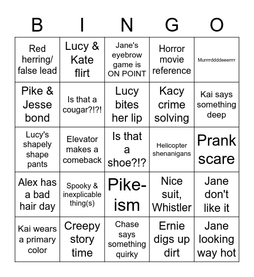 NCIS: Hawai'i | 2x04 Primal Fear Bingo Card