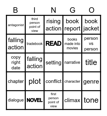 BOOK Bingo!! Bingo Card