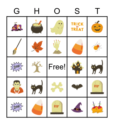 Halloween Bingo Card