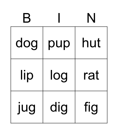 Bingo Card