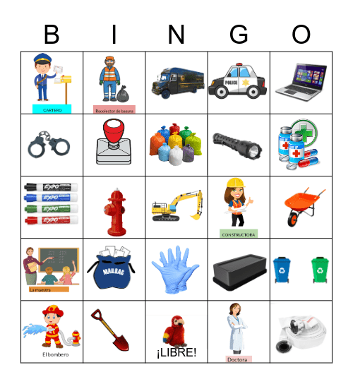 AYUDANTES COMUNITARIOS Bingo Card