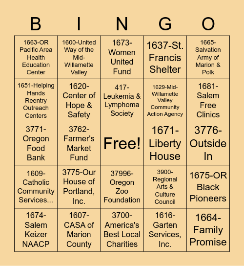 CFD 2022 Bingo Card