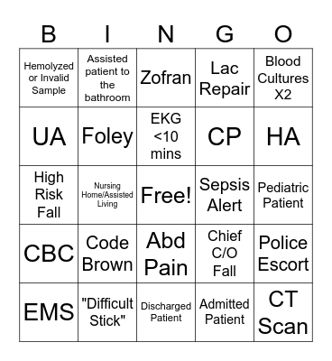Blank Bingo Card