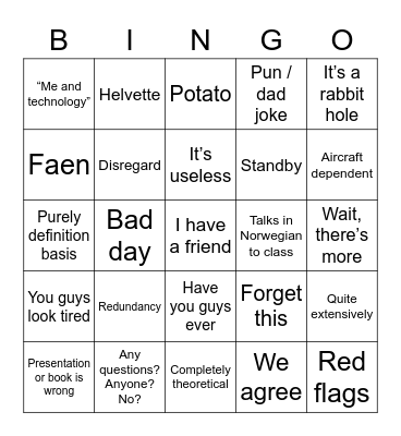 Rune bingo Card