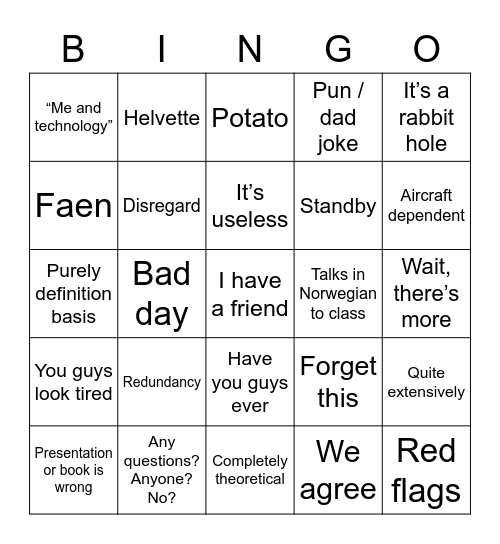 Rune bingo Card