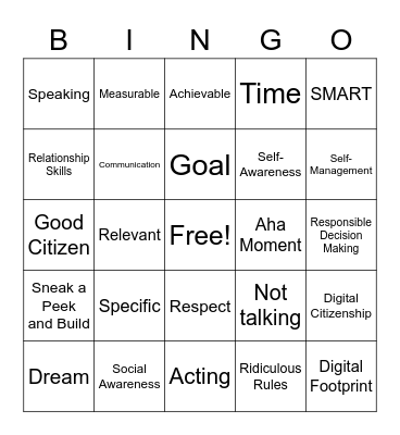 Health Review #1 Bingo Card