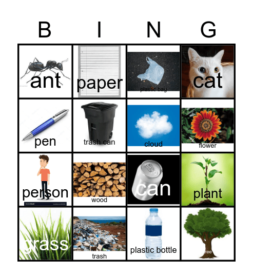 ENVIRONMENT Bingo Card